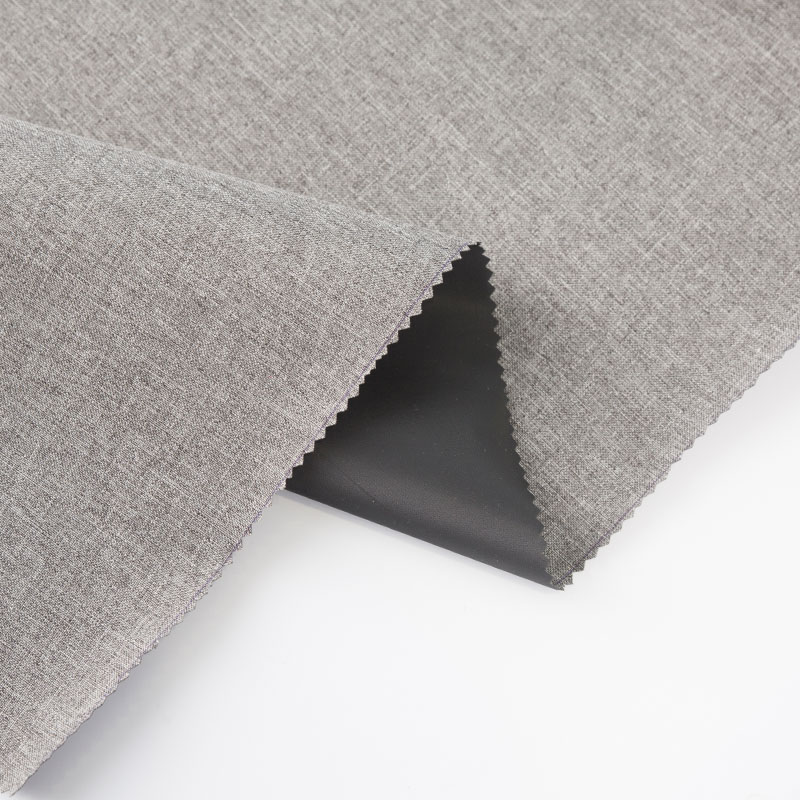 Tissu de bagage en PVC recouvert de tissu Oxford gris cationique