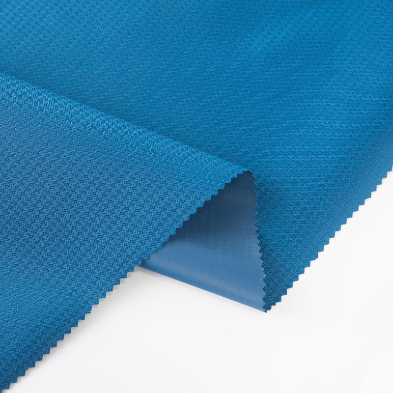 Tissu de bagage en PVC recouvert de tissu Oxford bleu marine matériel prune