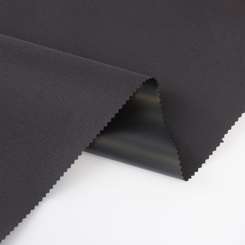 Tissu de bagage en PVC recouvert de tissu Oxford noir crypté 300d Tissu de bagage en PVC recouvert de tissu Oxford noir crypté 300d