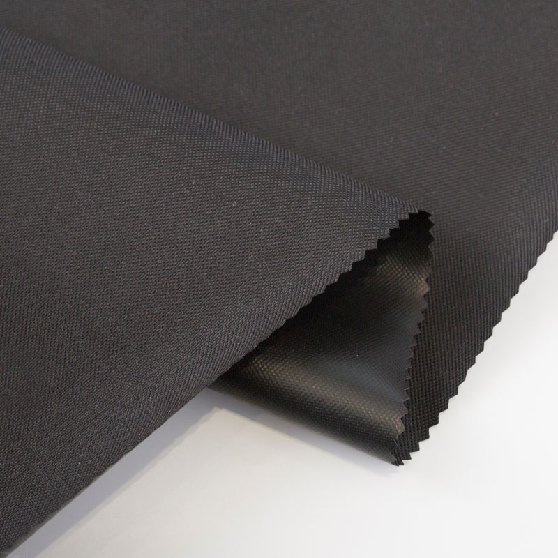 Tissu de bagage en PVC recouvert de tissu Oxford noir 3*3*64