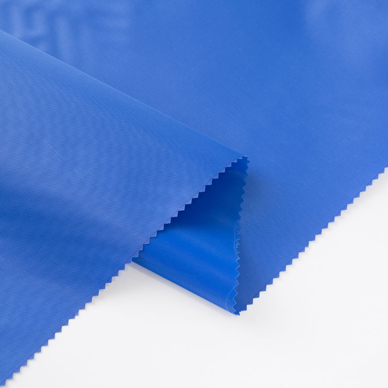 Tissu de bagage en PVC recouvert de tissu Oxford bleu saphir 210D
